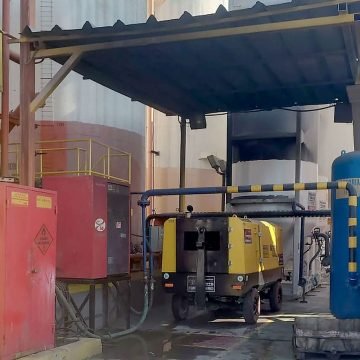 Compressor de ar a Diesel para locação Industrial e de obras civis rodoviárias