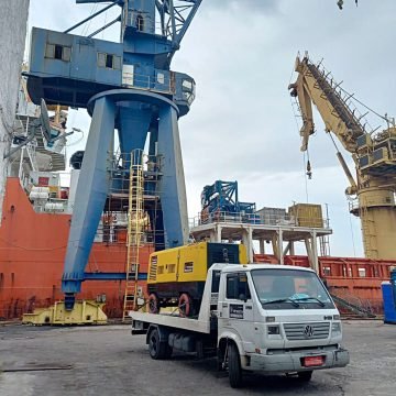 Compressor de ar a Diesel para locação Industrial e de obras civis rodoviárias