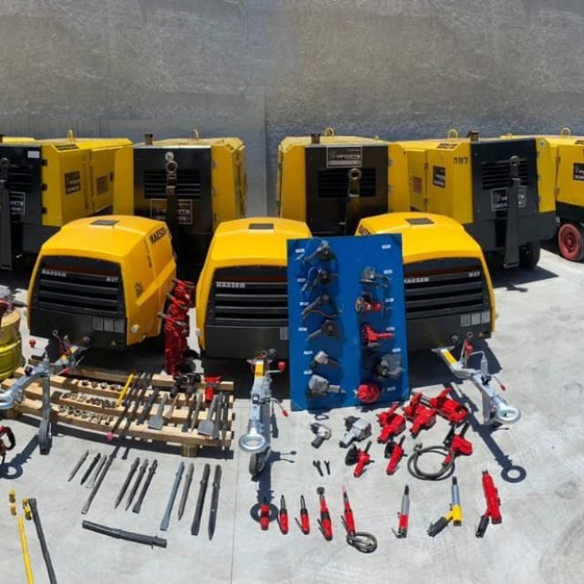 Frota de compressores de ar a diesel